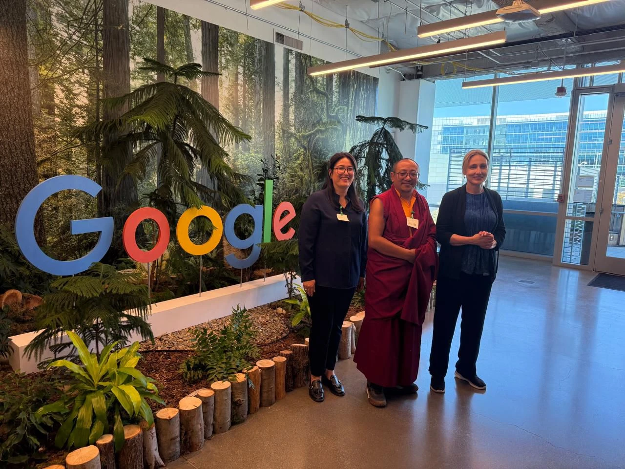 Khenpo Kunga Dakpa at Google headquarters in California