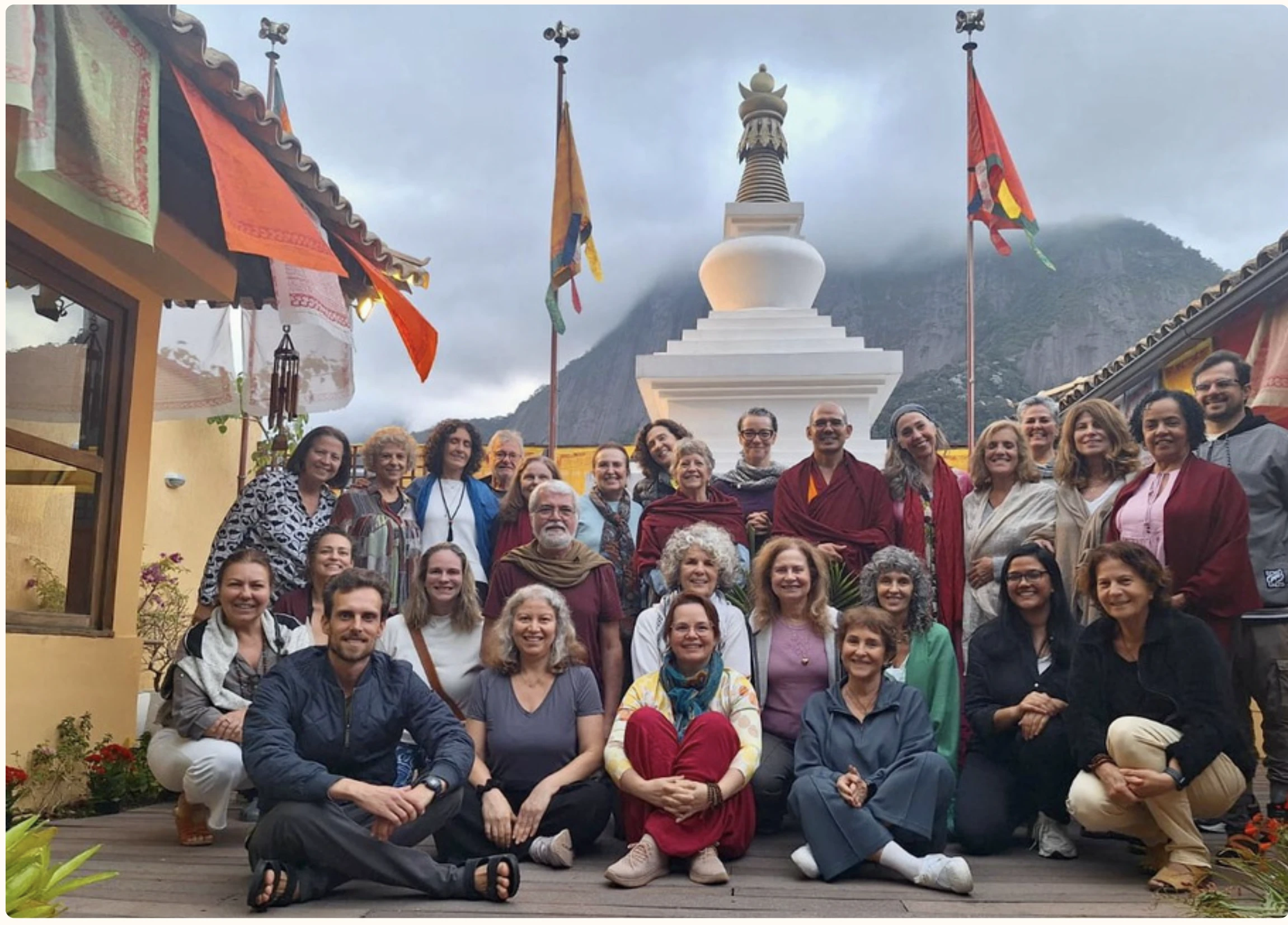 Khenpo Kongchog Norbu at the Nyingma Center in Rio de Janeiro