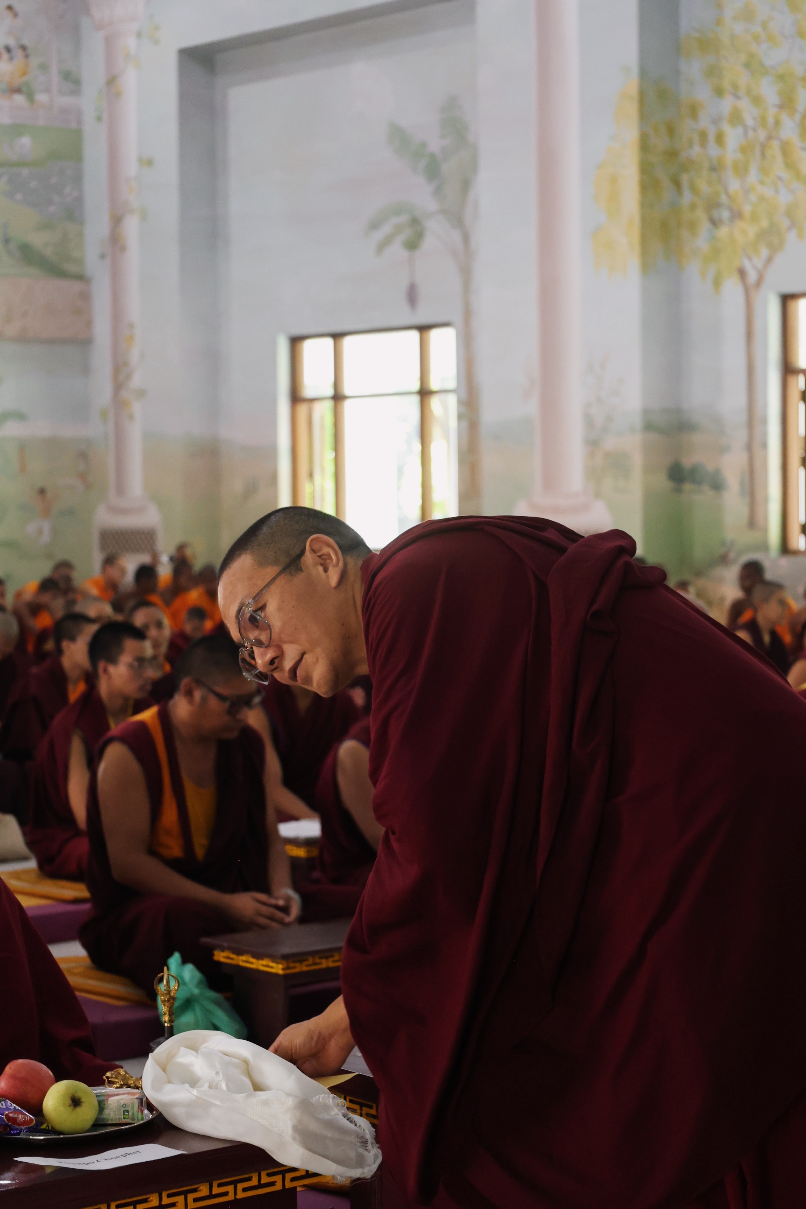 Sangha communities sharing a festive lunch to celebrate Rinpoche’s 90th birthday