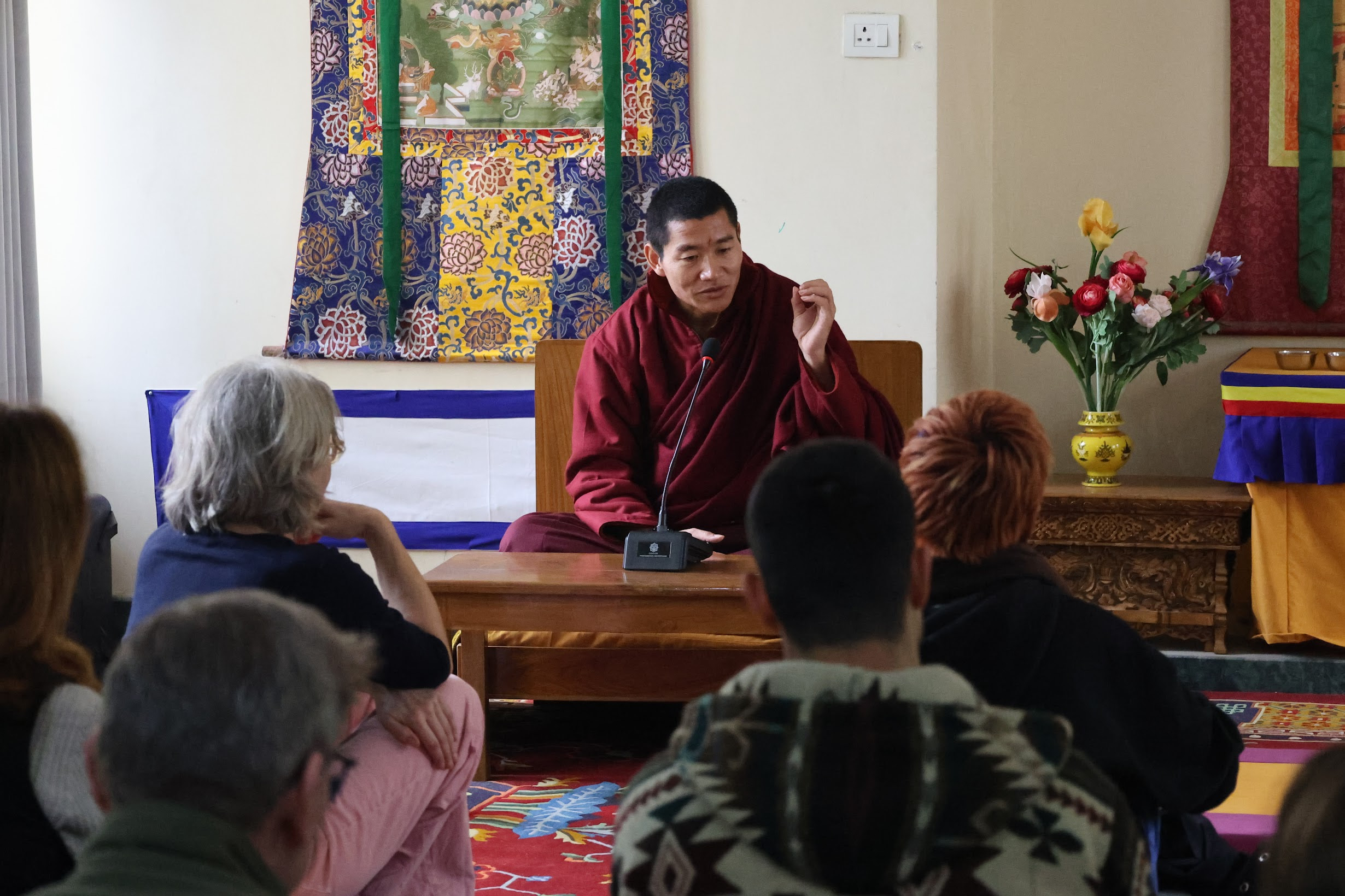 Khenpo Sonam Norbu giving a seminar teaching on the Four Noble Truths