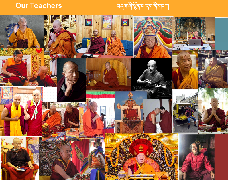 Dzongsar Jamyang Khyentse Rinpoche leading the teacher training session