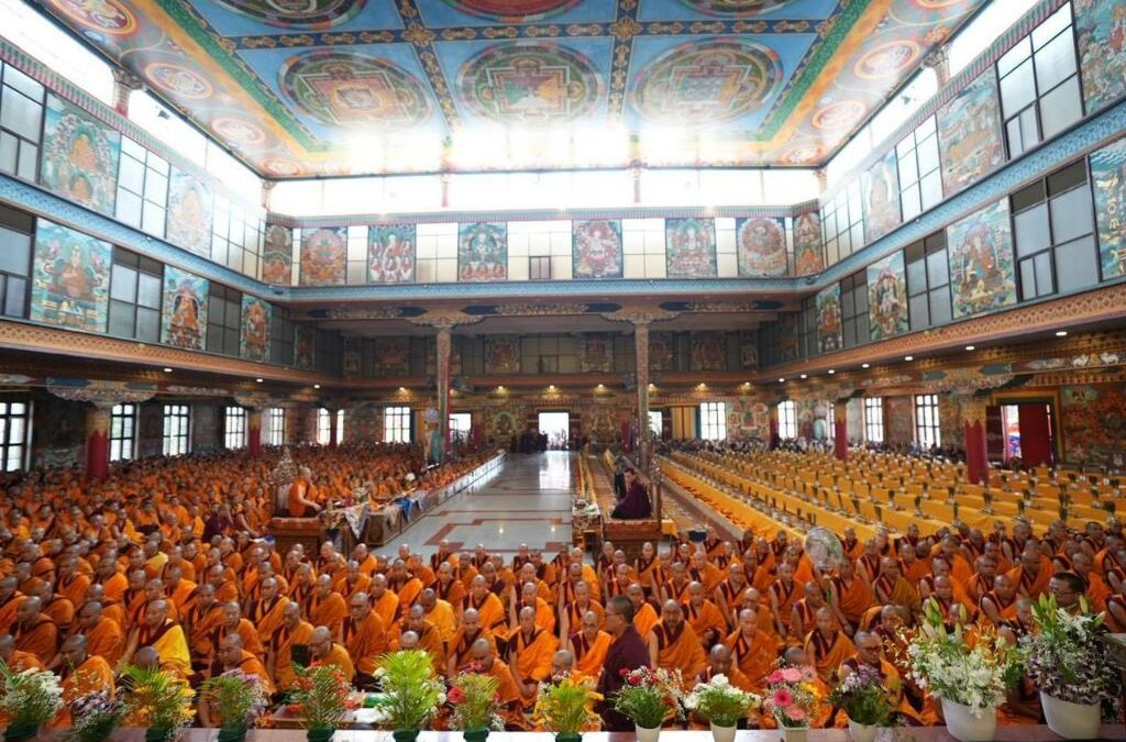 Enthronement of Khenpos and Khenmos at Namdroling Monastery, India