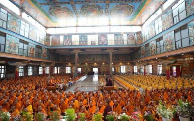 Enthronement of Khenpos and Khenmos at Namdroling Monastery, India